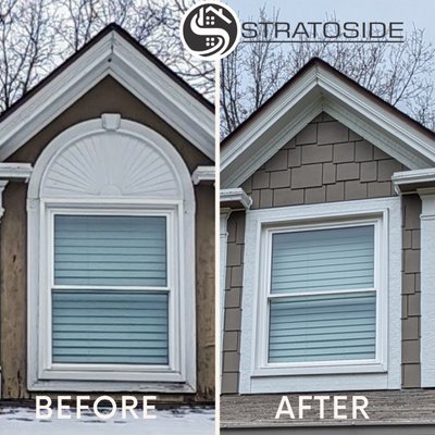 Dormer Job in Hartland, Michigan - This customer had some dormers that needed work. Used to have basic plywood on the face, a leak at the base of their dormer intruding their patio. we fixed the leak and gave them a new look! Dormer Job in Hartland, Michigan - This customer had some dormers that needed work. Used to have basic plywood on the face, a leak at the base of their dormer intruding their patio. we fixed the leak and gave them a new look!