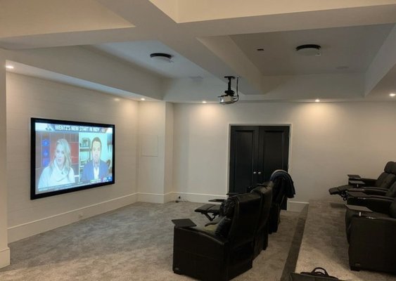 Home Theatre Installation! - Great service begins and ends with experienced and friendly professionals, which is why we put so much consideration into selecting only the best to join our team.
We complete projects efficiently and on schedule, and go above and beyond to form lasting relationships with our clients. Home Theatre Installation! - Great service begins and ends with experienced and friendly professionals, which is why we put so much consideration into selecting only the best to join our team.
We complete projects efficiently and on schedule, and go above and beyond to form lasting relationships with our clients.