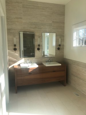 Small Bathroom Remodel - This remodel was a quick update from an outdated bathroom to a modern feel.