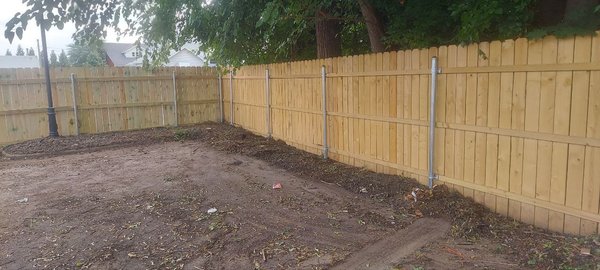Major Fence install - This fence install was for a Vet center in Utica Major Fence install - This fence install was for a Vet center in Utica