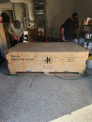 Sauna build. - We constructed a pre fab sauna in a day.