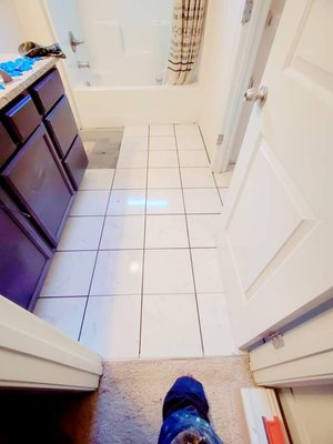 floor joist pillars construction & tile install - Custom work at its best. floor joist pillars construction & tile install - Custom work at its best.
