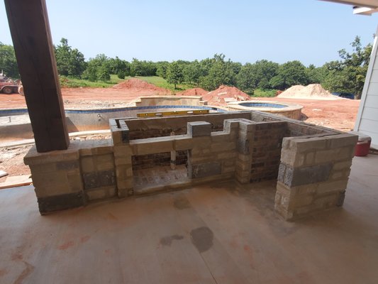 Outdoor kitchen - Outdoor kitchen, we can customize to fit anything you’d like to add.