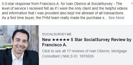 Local, reliable, personalized service every time. :-D  Meet the fam & see what others have said. - I am on a mission to help at least 70 people in the next 6 months and I need your help.

Can I count on you to think of me when you or someone you know is looking for their next home mortgage or investment property?  I can help and we'll make it a great experience together! :-D