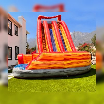 Largest slide in the IE - 🧨 “The Beast” – 28FT Dual Lane Lava Water Slide with Pool
🔥 Dominate the party with The Beast! This colossal 28-foot dual lane lava water slide is a show-stopping attraction built to deliver the ultimate thrill. With bold lava-inspired colors and two exhilarating slide lanes, it’s the perfect centerpiece for birthdays, school events, church festivals, and summer blowouts. If you're looking to impress your guests and keep them cool, this slide is a must-have!
🌟 Product Features:
✔ Massive 28FT Height – One of the tallest slides in the Inland Empire! The ultimate WOW factor for any event.
✔ Dual Lane Slides – Let the races begin! Two lanes mean twice the fun and shorter wait times for large crowds.
✔ Splash Pool Landing – Each lane ends in a refreshing pool—perfect for beating the summer heat.
✔ Lava-Themed Design – Vibrant red, orange, and yellow marble vinyl creates a fiery, action-packed look.
✔ Easy-Access Climb – Wide stairway with secure handholds for safe, quick trips to the top.
✔ Heavy-Duty Commercial Vinyl – Built tough for hours of play. Safe, lead-free, and fire-retardant material.
✔ Safety Netting at the Top – Prevents falls while giving parents visibility.
✔ Water System Ready – Includes water misting system for both lanes (requires garden hose).
✔ Fast Setup – Fully installed and removed by trained staff—no hassle for you!
📏 Dimensions:
Footprint: Approx. 38’ L x 18’ W x 28’ H
Slide Lane Widths: 3.5–4 feet each
Weight Limit: 250–300 lbs per rider (1 per lane)
🧼 Safe & Sanitized:
Your safety is our priority. All inflatables are cleaned, disinfected, and inspected before every event.
🎯 Ideal For:
Backyard BBQs
End-of-School Parties
Church Youth Events
Fundraisers
Field Days
Summer Camps
Corporate Family Days
Community Block Parties
🚚 Delivery & Setup:
We proudly serve the Inland Empire, including:
Fontana • Bloomington • Rialto • San Bernardino • Rancho Cucamonga • Ontario • Riverside • and surrounding areas.
📞 Reserve Now:
Call or text: (909) 873-8487
Instagram: @JumpNJumpIE Largest slide in the IE - 🧨 “The Beast” – 28FT Dual Lane Lava Water Slide with Pool
🔥 Dominate the party with The Beast! This colossal 28-foot dual lane lava water slide is a show-stopping attraction built to deliver the ultimate thrill. With bold lava-inspired colors and two exhilarating slide lanes, it’s the perfect centerpiece for birthdays, school events, church festivals, and summer blowouts. If you're looking to impress your guests and keep them cool, this slide is a must-have!
🌟 Product Features:
✔ Massive 28FT Height – One of the tallest slides in the Inland Empire! The ultimate WOW factor for any event.
✔ Dual Lane Slides – Let the races begin! Two lanes mean twice the fun and shorter wait times for large crowds.
✔ Splash Pool Landing – Each lane ends in a refreshing pool—perfect for beating the summer heat.
✔ Lava-Themed Design – Vibrant red, orange, and yellow marble vinyl creates a fiery, action-packed look.
✔ Easy-Access Climb – Wide stairway with secure handholds for safe, quick trips to the top.
✔ Heavy-Duty Commercial Vinyl – Built tough for hours of play. Safe, lead-free, and fire-retardant material.
✔ Safety Netting at the Top – Prevents falls while giving parents visibility.
✔ Water System Ready – Includes water misting system for both lanes (requires garden hose).
✔ Fast Setup – Fully installed and removed by trained staff—no hassle for you!
📏 Dimensions:
Footprint: Approx. 38’ L x 18’ W x 28’ H
Slide Lane Widths: 3.5–4 feet each
Weight Limit: 250–300 lbs per rider (1 per lane)
🧼 Safe & Sanitized:
Your safety is our priority. All inflatables are cleaned, disinfected, and inspected before every event.
🎯 Ideal For:
Backyard BBQs
End-of-School Parties
Church Youth Events
Fundraisers
Field Days
Summer Camps
Corporate Family Days
Community Block Parties
🚚 Delivery & Setup:
We proudly serve the Inland Empire, including:
Fontana • Bloomington • Rialto • San Bernardino • Rancho Cucamonga • Ontario • Riverside • and surrounding areas.
📞 Reserve Now:
Call or text: (909) 873-8487
Instagram: @JumpNJumpIE