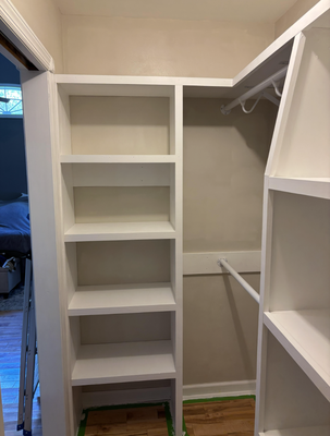 Custom Closet Rebuild - Mellors Home Repairs specializes in a wide range of around-the-house jobs, delivering quality craftsmanship on every project. Check out these photos highlighting our recent custom closet rebuild Custom Closet Rebuild - Mellors Home Repairs specializes in a wide range of around-the-house jobs, delivering quality craftsmanship on every project. Check out these photos highlighting our recent custom closet rebuild