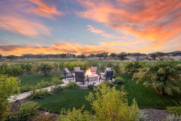 Rio Verde Front and Backyard Design - New construction backyard and front yard in Rio Verde at the Trilogy community. Rio Verde Front and Backyard Design - New construction backyard and front yard in Rio Verde at the Trilogy community.