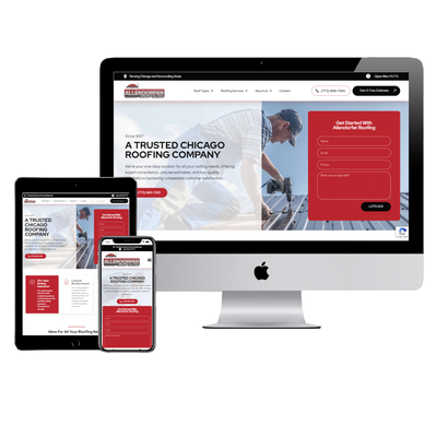 Roofing Company Web Design - Showcasing a sleek, modern website design for a leading roofing company, highlighting its array of services with a user-friendly interface and visually engaging layout. Roofing Company Web Design - Showcasing a sleek, modern website design for a leading roofing company, highlighting its array of services with a user-friendly interface and visually engaging layout.
