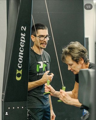 Group and Personal Training - At Pursuit Fitness we understand that there is no one-size-fits-all approach to people’s health. That’s why we offer a variety of services and knowledgable trainers with different styles of coaching. There’s no reason to be shy - just ask our clients what makes us different! Group and Personal Training - At Pursuit Fitness we understand that there is no one-size-fits-all approach to people’s health. That’s why we offer a variety of services and knowledgable trainers with different styles of coaching. There’s no reason to be shy - just ask our clients what makes us different!