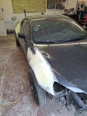 wide body project - This project was brought to me from a customer that had taken it to another shop, they attempted to do a wide body project and they failed terribly. So we took on the project and finished it correctly as you could see in the photos. Tucson Vivid Collision Center wide body project - This project was brought to me from a customer that had taken it to another shop, they attempted to do a wide body project and they failed terribly. So we took on the project and finished it correctly as you could see in the photos. Tucson Vivid Collision Center