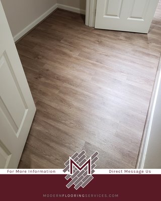Luxury Vinyl Plank Click Flooring Installation - The customer wanted to get rid of their old flooring and have us install new LVP flooring for them. We removed the old carpet and old tile. We prepped the subfloor to make sure all the uneven areas are level. We installed the new Luxury Vinyl Plank click flooring. The beautiful new LVP flooring brings a convincing wood-like finish and gives the look of warmth to the home.
Contact us today! And schedule a free in-home assessment and have us bring your vision for your flooring into reality! Luxury Vinyl Plank Click Flooring Installation - The customer wanted to get rid of their old flooring and have us install new LVP flooring for them. We removed the old carpet and old tile. We prepped the subfloor to make sure all the uneven areas are level. We installed the new Luxury Vinyl Plank click flooring. The beautiful new LVP flooring brings a convincing wood-like finish and gives the look of warmth to the home.
Contact us today! And schedule a free in-home assessment and have us bring your vision for your flooring into reality!