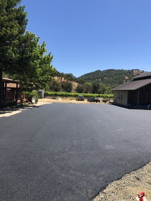 Grade and pave on approximately 9,000 sq ft driveway - Removal of grass and weeds, then graded and paved this driveway Grade and pave on approximately 9,000 sq ft driveway - Removal of grass and weeds, then graded and paved this driveway