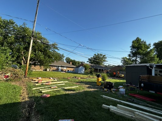 Fencing - Removing old chainlink Fence, installing up wooden fence