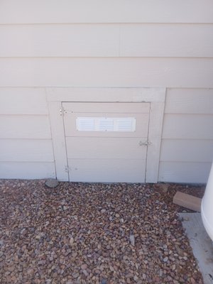 Access Panel Replacement - Customer needed an access door replaced the old one started to rot.