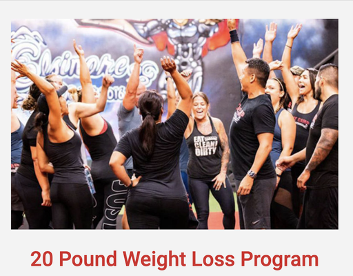 20 Pound Weight Loss Program - The 20-pound weight loss program designed to help individuals jump start their fitness. The program is 42-day long in which the goal is to lose 20 pounds within that time frame.
The program includes unlimited boot camp style workouts, optional nutritional guidance, support and accountability. All participants attend a nutrition seminar prior to the start of the program to discuss their customized meal plan, get an understanding of the important role nutrition plays in this program and get educated on supplementation.
Not only do all clients receive support through all Camp employees, but the client also receive online support through the private Facebook group created for 42-day clients only.
All clients will be weighed in weekly to ensure they are on track to meet the 20-pound goal by the end of the program.
New programs run every 7 weeks.
1) Workouts In Our Gym:
- Unlimited workouts.
- Bootcamp style classes focused on HIIT High intensity interval training (circuit training).
- Our classes are 50 minutes long.
- Our classes first start off with a warm up, then a light stretch, then the trainers will separate the class into stations.
- Our certified and experienced trainers will demonstrate every single station giving modifications at the same time if needed.
- Everyone works out at their pace. No one is compared to each other. Only competing with yourself.
- This workout is designed to give you the best possible workout in 50 min. HIIT training allows us to bring your heart rate up and down in-between stations which in turn helps you burn the optimal number of calories and creating muscle confusion, which means your body is working at the highest level. You can burn 600-800 calories in just one class.
2) Optional Meal Plan:
- We will tell you what to eat, when to eat and how much to eat. There is literally no guess work for you.
- Prior to the program starting, we hold a nutrition seminar where we give you our nutritional booklet that you will follow for your program.
- You’ll be eating every 2 ½ to 3 hours. You won’t be going hungry.
- You’ll be also drinking at least 1 gallon of water a day.
- You’ll be eating real food such as lean protein, complex carbs and green leafy vegetables.
- We will show and explain to you the importance of food prepping.
- We will be weighing you in every Monday to make sure you are on the correct path for losing the 20 pounds.
3) Support:
- Support is the most important component of the program.
- At the Camp, everyone here is supporting you and never tearing you down. It is a safe place.
We have local and online support. 20 Pound Weight Loss Program - The 20-pound weight loss program designed to help individuals jump start their fitness. The program is 42-day long in which the goal is to lose 20 pounds within that time frame.
The program includes unlimited boot camp style workouts, optional nutritional guidance, support and accountability. All participants attend a nutrition seminar prior to the start of the program to discuss their customized meal plan, get an understanding of the important role nutrition plays in this program and get educated on supplementation.
Not only do all clients receive support through all Camp employees, but the client also receive online support through the private Facebook group created for 42-day clients only.
All clients will be weighed in weekly to ensure they are on track to meet the 20-pound goal by the end of the program.
New programs run every 7 weeks.
1) Workouts In Our Gym:
- Unlimited workouts.
- Bootcamp style classes focused on HIIT High intensity interval training (circuit training).
- Our classes are 50 minutes long.
- Our classes first start off with a warm up, then a light stretch, then the trainers will separate the class into stations.
- Our certified and experienced trainers will demonstrate every single station giving modifications at the same time if needed.
- Everyone works out at their pace. No one is compared to each other. Only competing with yourself.
- This workout is designed to give you the best possible workout in 50 min. HIIT training allows us to bring your heart rate up and down in-between stations which in turn helps you burn the optimal number of calories and creating muscle confusion, which means your body is working at the highest level. You can burn 600-800 calories in just one class.
2) Optional Meal Plan:
- We will tell you what to eat, when to eat and how much to eat. There is literally no guess work for you.
- Prior to the program starting, we hold a nutrition seminar where we give you our nutritional booklet that you will follow for your program.
- You’ll be eating every 2 ½ to 3 hours. You won’t be going hungry.
- You’ll be also drinking at least 1 gallon of water a day.
- You’ll be eating real food such as lean protein, complex carbs and green leafy vegetables.
- We will show and explain to you the importance of food prepping.
- We will be weighing you in every Monday to make sure you are on the correct path for losing the 20 pounds.
3) Support:
- Support is the most important component of the program.
- At the Camp, everyone here is supporting you and never tearing you down. It is a safe place.
We have local and online support.