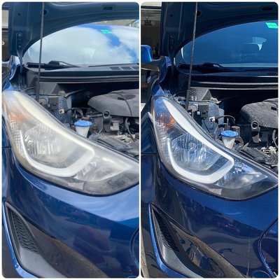 Headlight Restoration 
$55 - Restoring clarity and improving visibility for safer driving