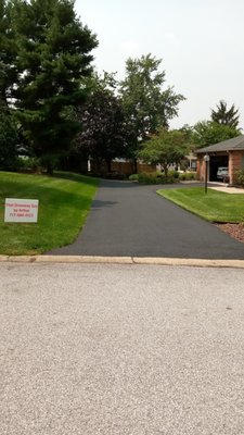 Sealcoat Driveway Dover PA - I sealed this driveway five days before picture was taken to show quality. The work came out amazing!!! Customers were a pleasure to do business with!!! Job sealed in Dover area of PA. Sealcoat Driveway Dover PA - I sealed this driveway five days before picture was taken to show quality. The work came out amazing!!! Customers were a pleasure to do business with!!! Job sealed in Dover area of PA.