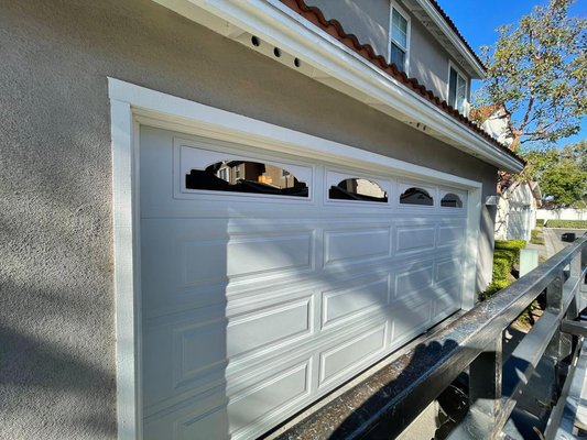 Garage Door Installation - Polyback insulated roll up garage door with windows Garage Door Installation - Polyback insulated roll up garage door with windows