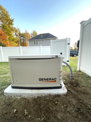 Generator Install - We installed a Generac generator for this customer, so he doesn't have to worry about losing power in the next storm! Generator Install - We installed a Generac generator for this customer, so he doesn't have to worry about losing power in the next storm!
