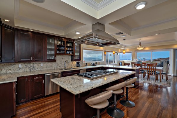 Kitchen Construction - Wolf Appliances, Solid Cherry Cabinets, Granite tops, Brazilian Hardwood floors.