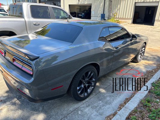 Mobile Window Tint - These customer were unsatisfied with the lack of privacy and extreme heat coming into their vehicles. We came to their workplace and applied window tint to all windows. Now their vehicle is protected with our professionally installed window tint including 99% UV Protection, 50+ % Heat rejection, and a brand new style to their ride. Call us for a quote today!