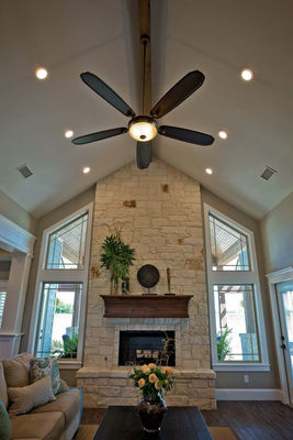 Vaulted ceiling Lighting/Fan project - Having high ceilings or vaulted ceilings is a highly desirable design element according to many interior designers. It gives your home the highly desired and on-trend open feeling that can make the home appear larger. 

Our light fixture and ceiling fan installation services include: 

-Assembly of the light fixture, chandelier or fan according to the manufacturer’s instructions
-Removal of the existing fixture from the ceiling or wall and haul away of that fixture (if desired by customer)
-Installation and wiring of the new fixture to an existing electrical box (must have power and working controls)
-Installation of a downrod extension, replacement wall switch and reinforcing kit (if required by customer or local code)
-Testing to ensure proper operation, blade balance (if applicable) and remote setup (if applicable)
-One-year labor warranty