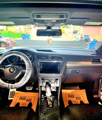 Premium Interior Detail | VW Tiguan - Premium Interior Detail | VW Tiguan 

Deep carpet cleaned
Floor Mats Scrubbed
All dirt/trash Removal 
Odor Elimination 
UV Protectant applie