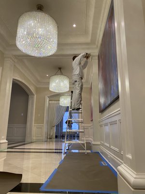 High end interior - This was a nice colour match interior from last summer. 
We do everything from rental repaints, high end residential spray finishes and commercial painting.