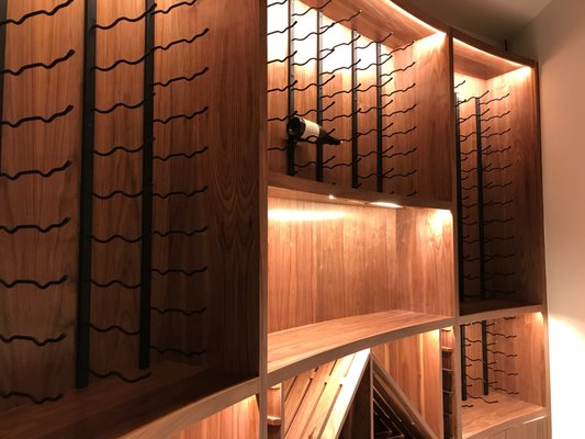Berger - This was a complete remodel including speciality finishes such as polyester and cerusing.  Included many inverted radiuses and convex radiuses.  This was a Studio Jackson Design.
