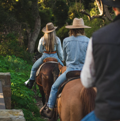Trail Rides - Trail Rides-
Horseback trail riding in the American Riviera. Our friendly wranglers and well-trained horses are the best in Santa Barbara. Join us for an unforgettable ride!
Epic Trails-
Experience Santa Barbara’s scenic vistas, mountain views and wide open spaces in nature’s year round playground. Our world class rides are available any time of year thanks to the temperate climate of the American Riviera. Expertly trained horses, saddlery, and friendly guides are provided for this unforgettable trail ride.
For All Experience Levels-
We offer trail rides for guests 10 years old and up. If you child has experience riding and is between 7 and 9 years of age, please contact us directly by phone. Los Padres Outfitters is open 7 days per week, year round thanks to the temperate climate of Central Coast California. No experience is necessary to enjoy the great outdoors on horseback. Our horses are suitable for riders with all levels of horseback riding experience.
Trail Ride Packages-
$195 per person, private 1 1/2 hour ride, 2 or more riders
$295 single rider, private 1 1/2 hour ride
$80 per person, each additional hour
$348 per person, 2 1/2 hour picnic ride, minimum 2 people per private ride
Ask about custom packages and locations
220 lb weight limit Trail Rides - Trail Rides-
Horseback trail riding in the American Riviera. Our friendly wranglers and well-trained horses are the best in Santa Barbara. Join us for an unforgettable ride!
Epic Trails-
Experience Santa Barbara’s scenic vistas, mountain views and wide open spaces in nature’s year round playground. Our world class rides are available any time of year thanks to the temperate climate of the American Riviera. Expertly trained horses, saddlery, and friendly guides are provided for this unforgettable trail ride.
For All Experience Levels-
We offer trail rides for guests 10 years old and up. If you child has experience riding and is between 7 and 9 years of age, please contact us directly by phone. Los Padres Outfitters is open 7 days per week, year round thanks to the temperate climate of Central Coast California. No experience is necessary to enjoy the great outdoors on horseback. Our horses are suitable for riders with all levels of horseback riding experience.
Trail Ride Packages-
$195 per person, private 1 1/2 hour ride, 2 or more riders
$295 single rider, private 1 1/2 hour ride
$80 per person, each additional hour
$348 per person, 2 1/2 hour picnic ride, minimum 2 people per private ride
Ask about custom packages and locations
220 lb weight limit
