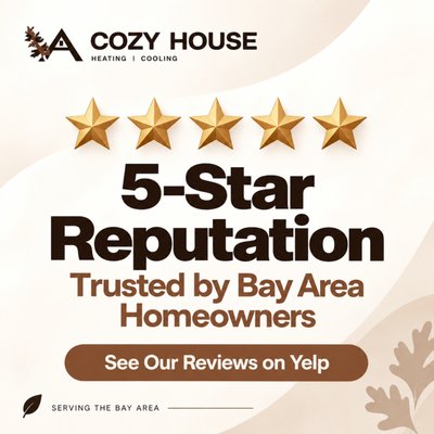 5-star reputation - Cozy House is proud to be trusted by Bay Area homeowners. Our customers consistently appreciate our responsive communication, fair and transparent pricing, on-time service, reliable scheduling, and quality work.
See what local homeowners are saying about their experience with Cozy House on Yelp. 5-star reputation - Cozy House is proud to be trusted by Bay Area homeowners. Our customers consistently appreciate our responsive communication, fair and transparent pricing, on-time service, reliable scheduling, and quality work.
See what local homeowners are saying about their experience with Cozy House on Yelp.