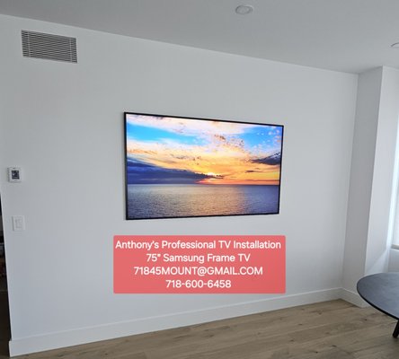 Tv Installation Samsung Frame - We Purchased and Delivered the 75" Samsung Frame TV and did the Professional No Wires Installation
Everything Hidden Behind TV.
one connect box and Verizon Box Hidden in Media Box Behind Tv! Tv Installation Samsung Frame - We Purchased and Delivered the 75" Samsung Frame TV and did the Professional No Wires Installation
Everything Hidden Behind TV.
one connect box and Verizon Box Hidden in Media Box Behind Tv!