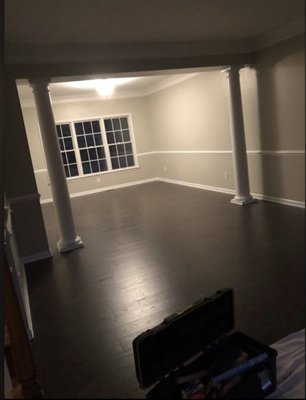 Hardwood flooring installation & fresh paint job - Floor installation/ paint Hardwood flooring installation & fresh paint job - Floor installation/ paint