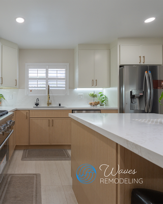 Kitchen Remodel- San Jose - A stunning kitchen transformation in San Jose by Waves Remodeling.
This remodel brings together natural warmth and modern sophistication. Soft wood tones, crisp white cabinetry, and sleek quartz countertops create a timeless space that feels open, bright, and inviting.
Every detail — from the custom-built island to the under-cabinet lighting — was designed to blend function with beauty. The result? A kitchen that’s as practical for everyday living as it is perfect for entertaining.
Ready to elevate your home with a kitchen that inspires? Let’s make your dream remodel a reality. Kitchen Remodel- San Jose - A stunning kitchen transformation in San Jose by Waves Remodeling.
This remodel brings together natural warmth and modern sophistication. Soft wood tones, crisp white cabinetry, and sleek quartz countertops create a timeless space that feels open, bright, and inviting.
Every detail — from the custom-built island to the under-cabinet lighting — was designed to blend function with beauty. The result? A kitchen that’s as practical for everyday living as it is perfect for entertaining.
Ready to elevate your home with a kitchen that inspires? Let’s make your dream remodel a reality.