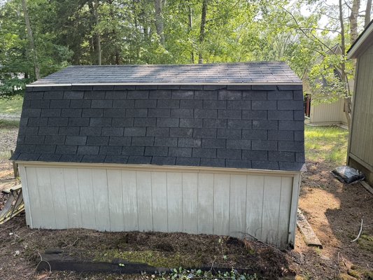 Shed roof soft wash - Roof is almost recognizable with the amount of growth of moss, algae and lichens. We used our expertise to remove them and chemically kill it. What a drastic change Shed roof soft wash - Roof is almost recognizable with the amount of growth of moss, algae and lichens. We used our expertise to remove them and chemically kill it. What a drastic change