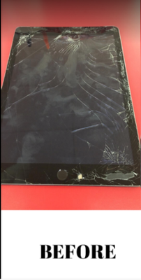 iPad LCD repair - This ipad had been dropped multiple times and therefore its LCD was completely broken. Cellularport fixed this LCD in just 30 minutes and made another customer happy. iPad LCD repair - This ipad had been dropped multiple times and therefore its LCD was completely broken. Cellularport fixed this LCD in just 30 minutes and made another customer happy.
