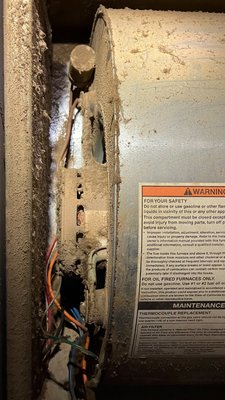 Before and after photos - This is a problem we see often. Dirt accumulation can wear down your system; as well as trigger or even initiate allergies, respiratory ailments etc. We don't just clean vents. we do a thorough system inspection and focus on source removal. I.E. Is there particulate build up in the vents?? Or could it be the Air Conditioner itself? Have the vents been cleaned, yet the furnace compartment left soiled?? If so, running your unit will just recontaminate your system. We are Certified Air Systems Cleaning Specialists, Ventilation Maintenance Technicians as well as Ventilation System Mold Remediators. Before and after photos - This is a problem we see often. Dirt accumulation can wear down your system; as well as trigger or even initiate allergies, respiratory ailments etc. We don't just clean vents. we do a thorough system inspection and focus on source removal. I.E. Is there particulate build up in the vents?? Or could it be the Air Conditioner itself? Have the vents been cleaned, yet the furnace compartment left soiled?? If so, running your unit will just recontaminate your system. We are Certified Air Systems Cleaning Specialists, Ventilation Maintenance Technicians as well as Ventilation System Mold Remediators.