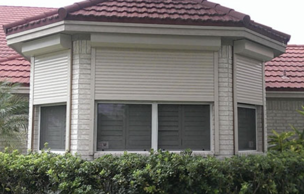 Hurricane Shutters - We manufacture accordion shutters using 1/2 inch locking rods and key lock T handles. We also install aluminum storm panels. All our products are Metro-Dade County approved. Side angles cover top and bottom tracks. Solid aluminum 4 inch blades. Discount on your homeowners insurance when you install hurricane protection. Hurricane Shutters - We manufacture accordion shutters using 1/2 inch locking rods and key lock T handles. We also install aluminum storm panels. All our products are Metro-Dade County approved. Side angles cover top and bottom tracks. Solid aluminum 4 inch blades. Discount on your homeowners insurance when you install hurricane protection.