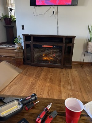 Fireplace assembly - This was a fireplace assembly