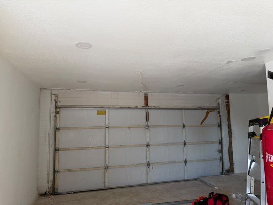 Converting a room back to a garage door. - The customer had previously converted their garage into a bedroom and was now converting it back into a fully functional garage. As part of the restoration, we reassembled the garage door system, reinstalled and adjusted all necessary hardware, replaced the rollers with new high-quality rollers for smoother and quieter operation, and performed a complete balance and safety inspection. After all adjustments were completed, we tested the door through multiple operating cycles to ensure it was functioning safely, smoothly, and reliably. Converting a room back to a garage door. - The customer had previously converted their garage into a bedroom and was now converting it back into a fully functional garage. As part of the restoration, we reassembled the garage door system, reinstalled and adjusted all necessary hardware, replaced the rollers with new high-quality rollers for smoother and quieter operation, and performed a complete balance and safety inspection. After all adjustments were completed, we tested the door through multiple operating cycles to ensure it was functioning safely, smoothly, and reliably.