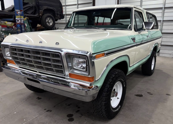Full Restoration - 1979 Bronco on her way home for Christmas Eve , Bronco came in for a full restoration, bodywork and painting, new motor , rock lights , stereo, interior work and much more ! Stay tuned we have some pretty cool Hot rods getting ready for 2026 ! Full Restoration - 1979 Bronco on her way home for Christmas Eve , Bronco came in for a full restoration, bodywork and painting, new motor , rock lights , stereo, interior work and much more ! Stay tuned we have some pretty cool Hot rods getting ready for 2026 !