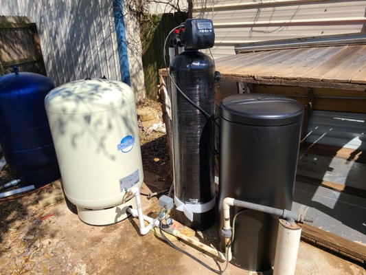 Water Well Softener Installation - We just installed this water softener in addition to a water well. If you find your water if too hard or isn't tasting quite as you wanted, give us a call. We will be happy to help in any way we can!💧 Water Well Softener Installation - We just installed this water softener in addition to a water well. If you find your water if too hard or isn't tasting quite as you wanted, give us a call. We will be happy to help in any way we can!💧