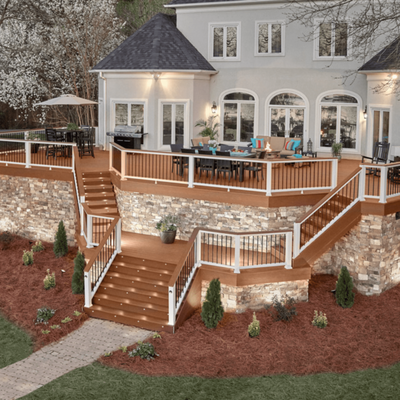 Decks & Railings - A great deck starts with the right materials, and we’ve got you covered. Whether you're planning a brand-new deck or need supplies for a deck repair, 84 Lumber carries top brands like Trex and TimberTech, plus traditional wood decking and replacement boards.We’re the go-to supplier for deck contractors and deck builders, providing the high-quality materials they rely on to get the job done right. Whether you're a pro or tackling a DIY project, we have the products and expertise to help you build with confidence.Visit your local 84 Lumber and let’s get your project started! Decks & Railings - A great deck starts with the right materials, and we’ve got you covered. Whether you're planning a brand-new deck or need supplies for a deck repair, 84 Lumber carries top brands like Trex and TimberTech, plus traditional wood decking and replacement boards.We’re the go-to supplier for deck contractors and deck builders, providing the high-quality materials they rely on to get the job done right. Whether you're a pro or tackling a DIY project, we have the products and expertise to help you build with confidence.Visit your local 84 Lumber and let’s get your project started!