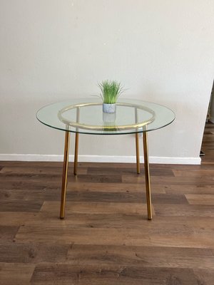 Round Glass Dining Table 39.5” - This is a new kitchen table in the box.
- High quality, modern dining table
- Glass table top, gold chrome legs
Dimensions:
39.5” Diameter
30” Height
Either you pick it up or I can deliver for an extra fee Round Glass Dining Table 39.5” - This is a new kitchen table in the box.
- High quality, modern dining table
- Glass table top, gold chrome legs
Dimensions:
39.5” Diameter
30” Height
Either you pick it up or I can deliver for an extra fee
