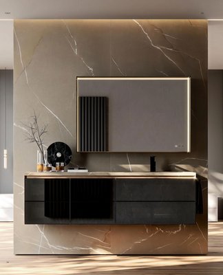 Vanities - Most vanities in modern residences are wall hung. Options include integrated LEDS and plumbing cutouts.
