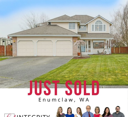 Listed and Sold property in Enumclaw (Multiful offers selling well above list price!) - Congratulations to the Wilsons on the sale of their home in Enumclaw! They have been close friends with Rich and Diane for 30 years. ❤️