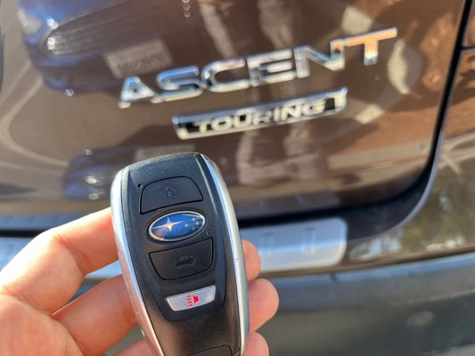 Subaru Key Programming in Berkeley - We recently helped a Berkeley Subaru owner with a lost key fob for their 2025 Ascent. Our mobile auto locksmith team came right to their location, cut an emergency key on the spot, and programmed a brand-new key fob—all in one quick visit. We can create and program keys for Outback, XV Crosstrek, and Forester and pretty much all Subarus out there. Subaru Key Programming in Berkeley - We recently helped a Berkeley Subaru owner with a lost key fob for their 2025 Ascent. Our mobile auto locksmith team came right to their location, cut an emergency key on the spot, and programmed a brand-new key fob—all in one quick visit. We can create and program keys for Outback, XV Crosstrek, and Forester and pretty much all Subarus out there.