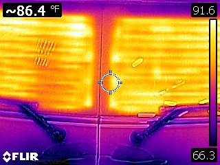 Thermal Imaging Technology - We use all technology that benefits vehicle repair and diagnostics. Thermal imaging (predator vision) allows us to 'see' temperature deltas. We use this to aid our diagnostics- is the radiator flowing and cooling? Are there hot spots, clogs in ac lines, thermostat failures, seat warmer faults, grid defroster breaks, etc. This helps us find problems accurately and quickly!