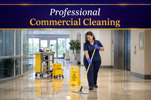 Corporate Office Maintenance Cleaning - This commercial office project focused on delivering high-standard cleaning services tailored to a professional workspace. Services included detailed floor maintenance, glass polishing, surface sanitation, and restroom care to ensure a polished, professional presentation and compliance with workplace hygiene standards. Corporate Office Maintenance Cleaning - This commercial office project focused on delivering high-standard cleaning services tailored to a professional workspace. Services included detailed floor maintenance, glass polishing, surface sanitation, and restroom care to ensure a polished, professional presentation and compliance with workplace hygiene standards.