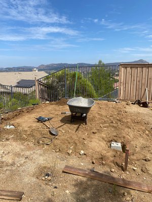 Complete Composite Deck - New Deck project 
Composite Decking 
Trex 
Railing